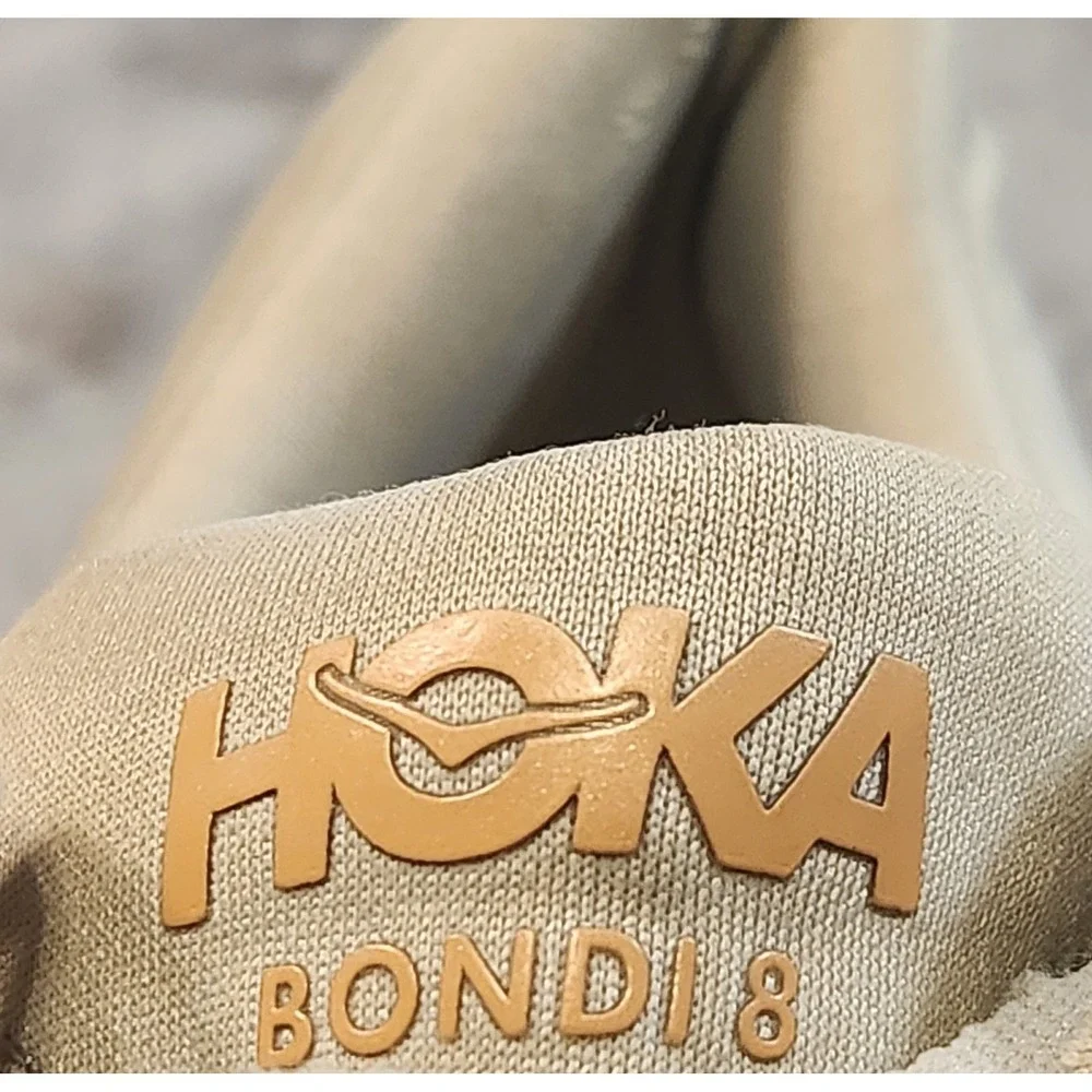 Hoka One‎ One Shoes Womens 9.5 Gray Pink Bondi 8 Sneakers Athleisure